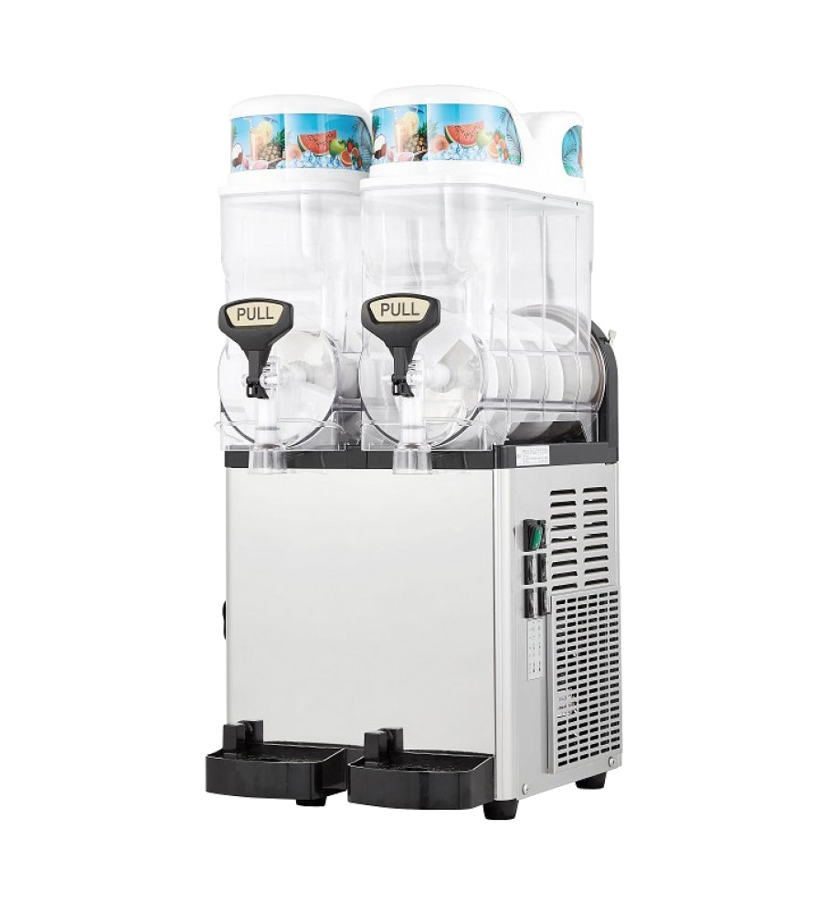 Icetro SSM-280 15" Dual Bowl Granita Machine, 3.2 gal Capacity per Bowl, 115v