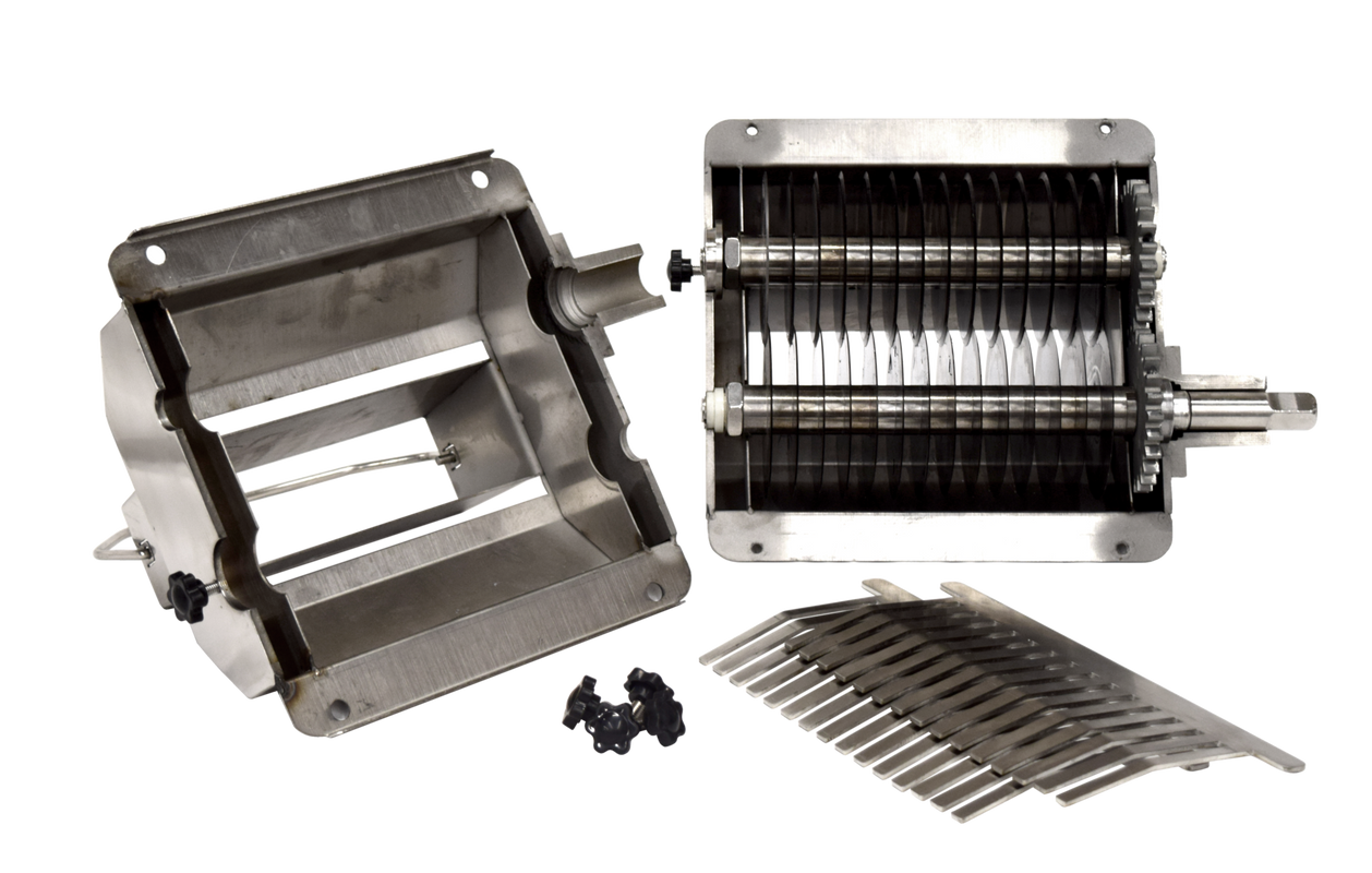 American Eagle AE-GMC22NH-1 High Volume Meat Cutter Attachment, 1" Cutting Size, Stainless Steel, Fits #12 Hub