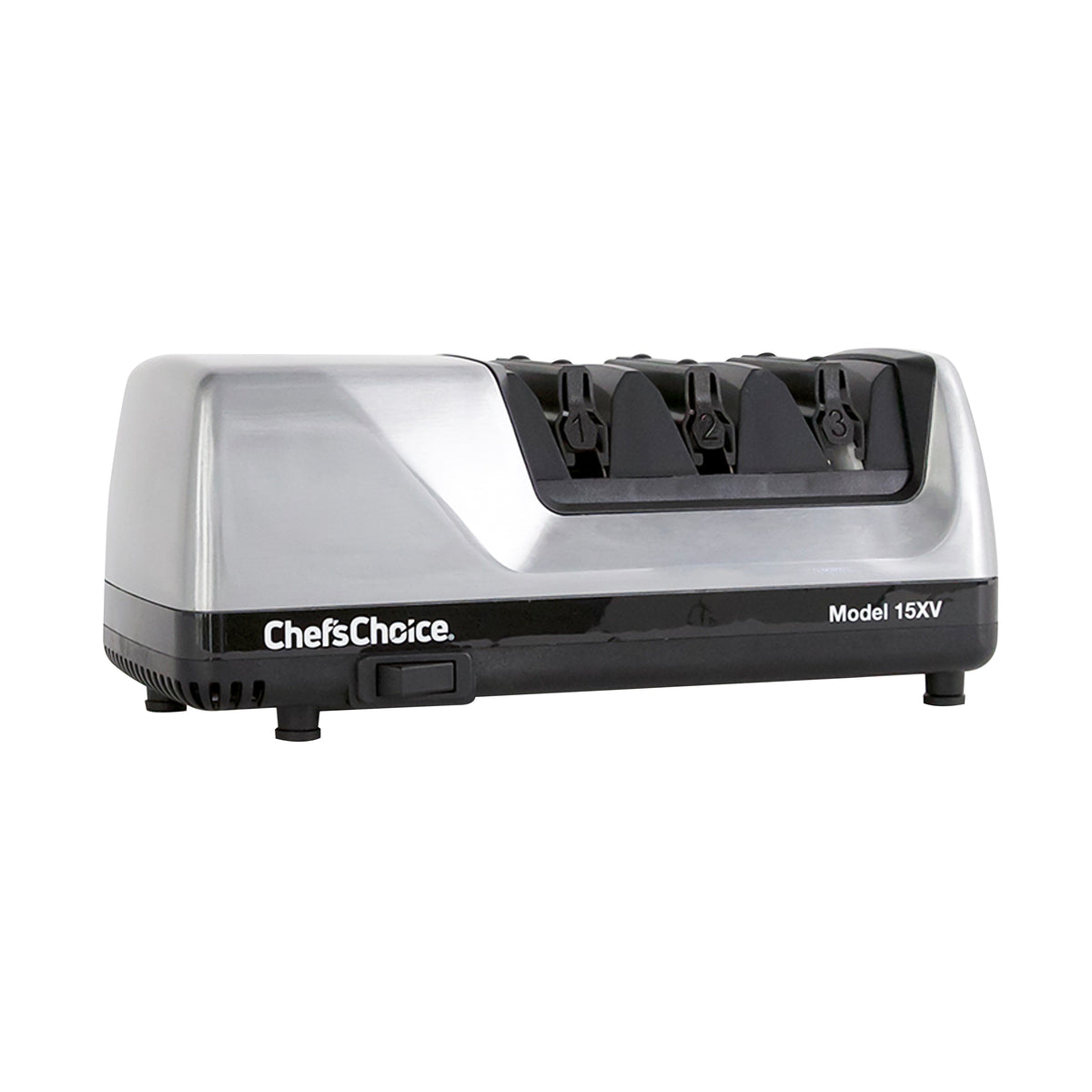 Chef's Choice 15XV Professional Electric Knife Sharpener, 3-Stage 15-Degree Trizor, in Brushed Metal (0101508)