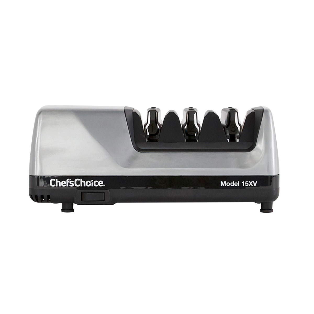 Chef's Choice 15XV Professional Electric Knife Sharpener, 3-Stage 15-Degree Trizor, in Brushed Metal (0101508)