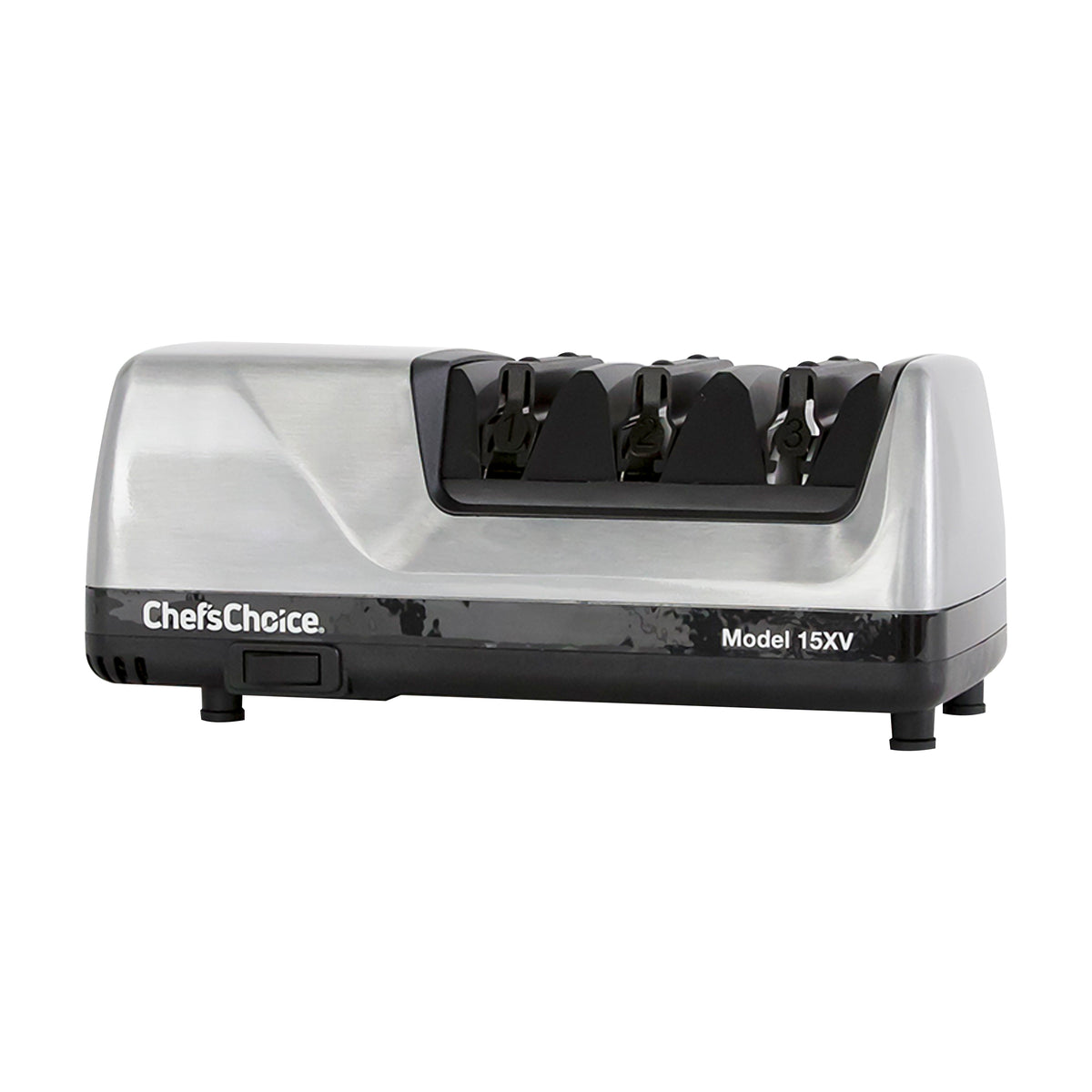 Chef's Choice 15XV Professional Electric Knife Sharpener, 3-Stage 15-Degree Trizor, in Brushed Metal (0101508)