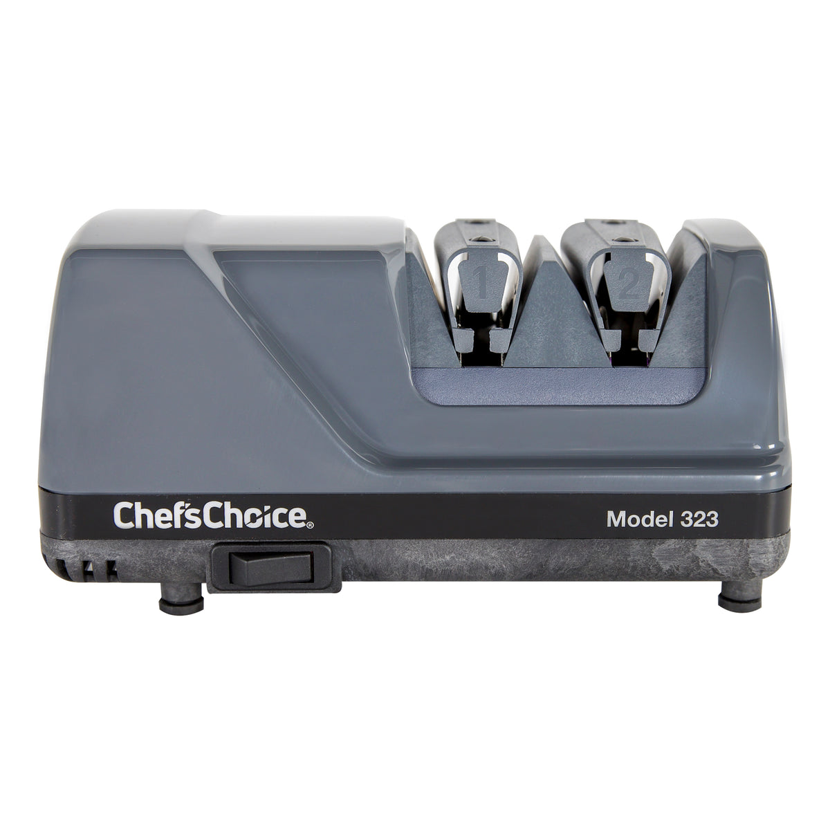 Chef's Choice 323 Commercial Electric Knife Sharpener, 2-Stage 20-Degree Dizor, in Gray (0323000)