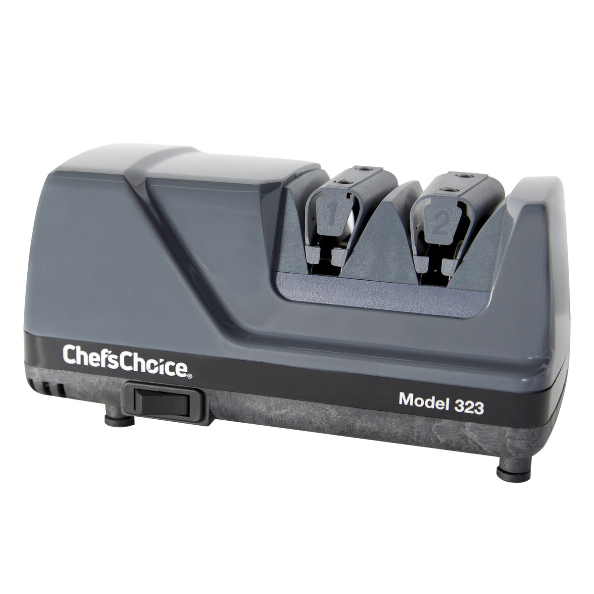 Chef's Choice 323 Commercial Electric Knife Sharpener, 2-Stage 20-Degree Dizor, in Gray (0323000)