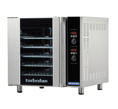 Moffat E32D5 Turbofan 5-Pan Full-Size Electric Convection Oven, Digital Controls, 2-Speed Reversing Fan, Moisture Injection, 208V or 220–240V Single Phase