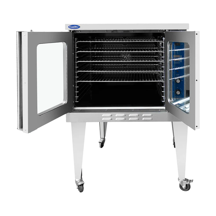 Atosa ATCO-513NB-1 38 1/8" 5 Shelves Gas Convection Oven, 46,000 BTU, Bakery Depth, Legs and Castors