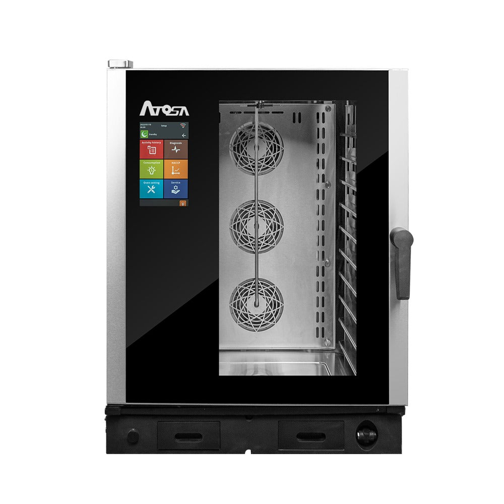 Atosa AEC-1021E 10 Pan Electric Combi Oven, Smart Touch Screen, Steam, Convection, Combination Cooking