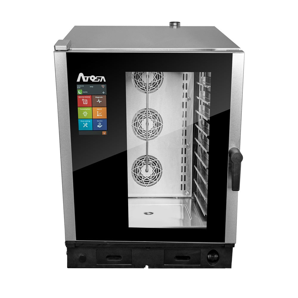Atosa AEC-1021E 10 Pan Electric Combi Oven, Smart Touch Screen, Steam, Convection, Combination Cooking