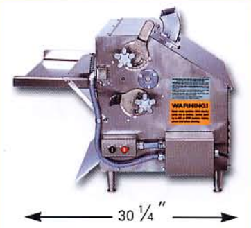 Acme MRS-20 Countertop Dough Roller Double Pass, 3 20" Wide Rollers