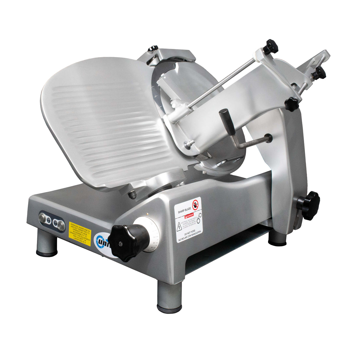 Univex 8713M 13" Manual Meat Slicer, 1/2 HP Motor, Heavy Duty, Gravity Feed, Gear Driven