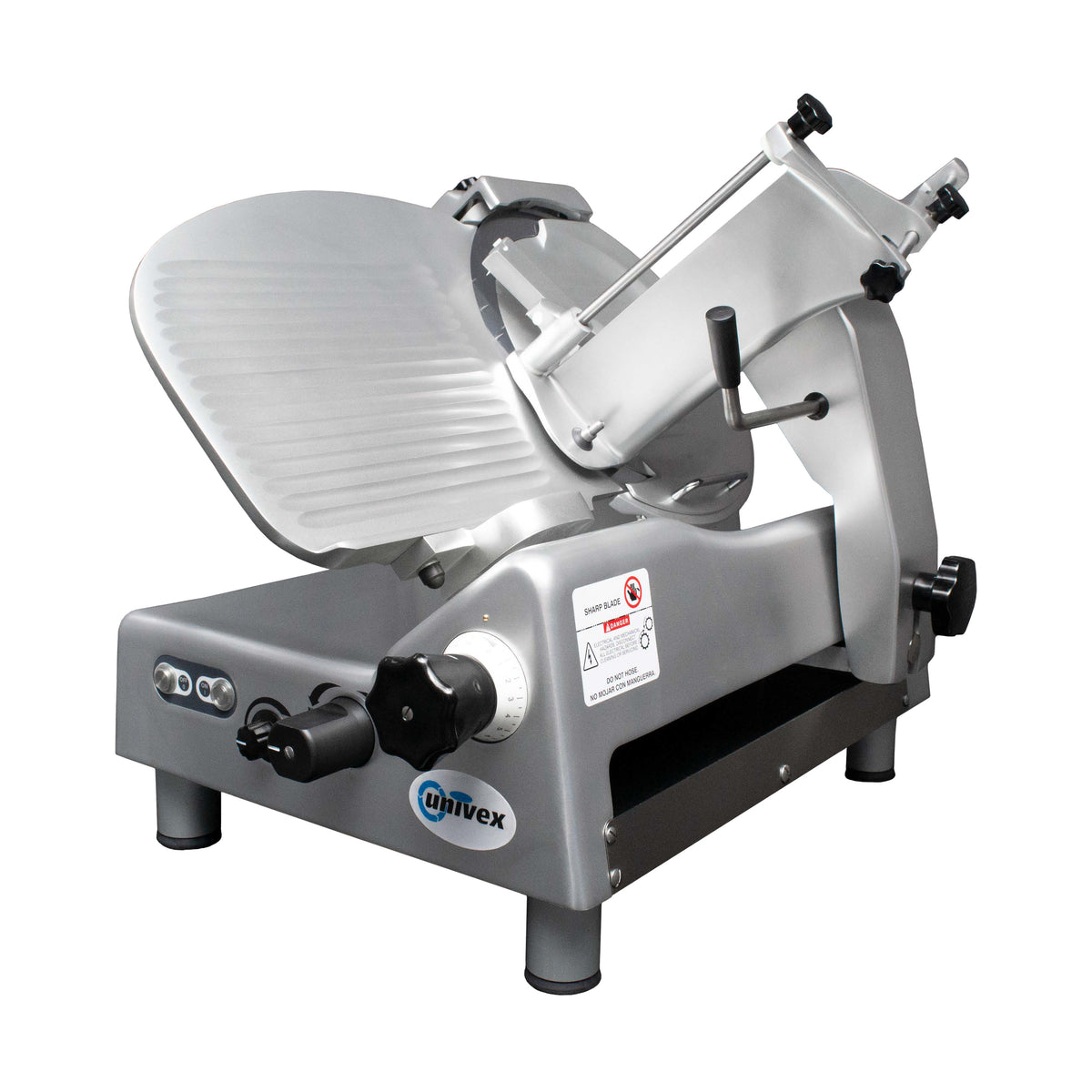 Univex 8713S 13" Semi-Automatic Meat Slicer, 1/2 HP Motor, Heavy Duty, Gravity Feed, Gear Driven