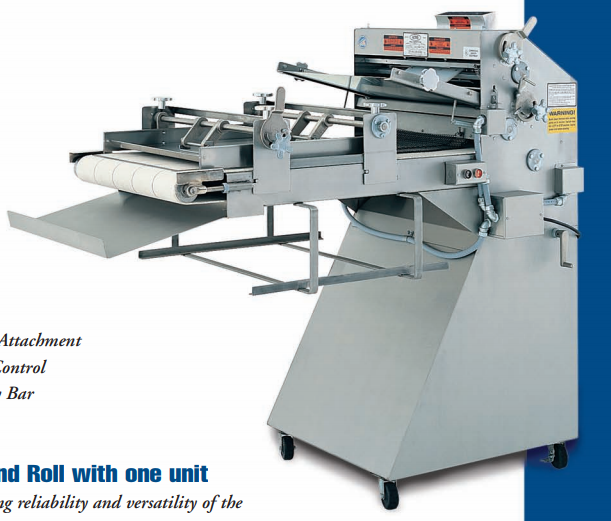 Acme RS88 Rol-Sheeter 3’ Table with Saddle and Molding, 24” Roller Width