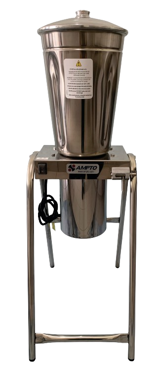 Ampto TI15 4 Gallon Commercial Tilting Blender, Stainless Steel