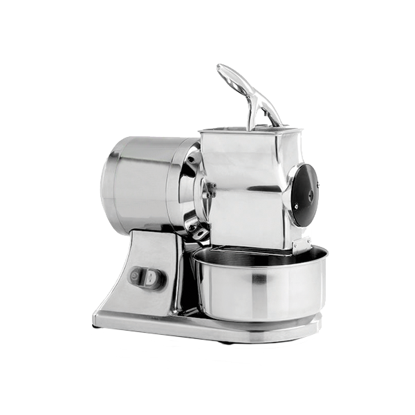 AMPTO RQD150 200 lb/hr Hard Cheese Grater, Direct Gear Drive, Stainless Steel Drum