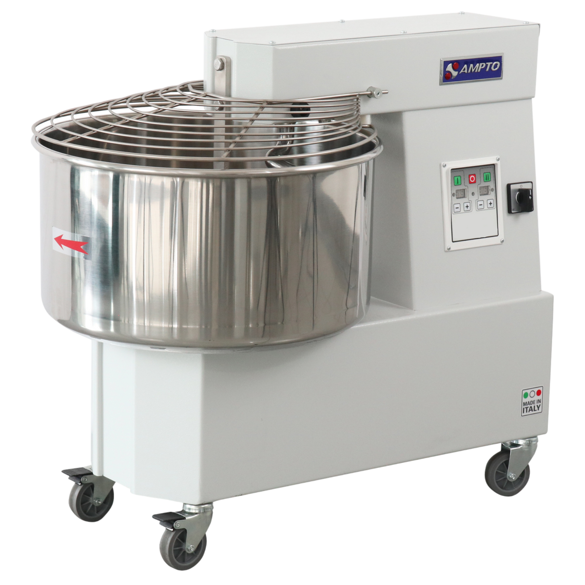AMTPO TS44MD 97 lb Capacity Spiral Dough Mixer, 2 Speeds, Stainless Steel Bowl