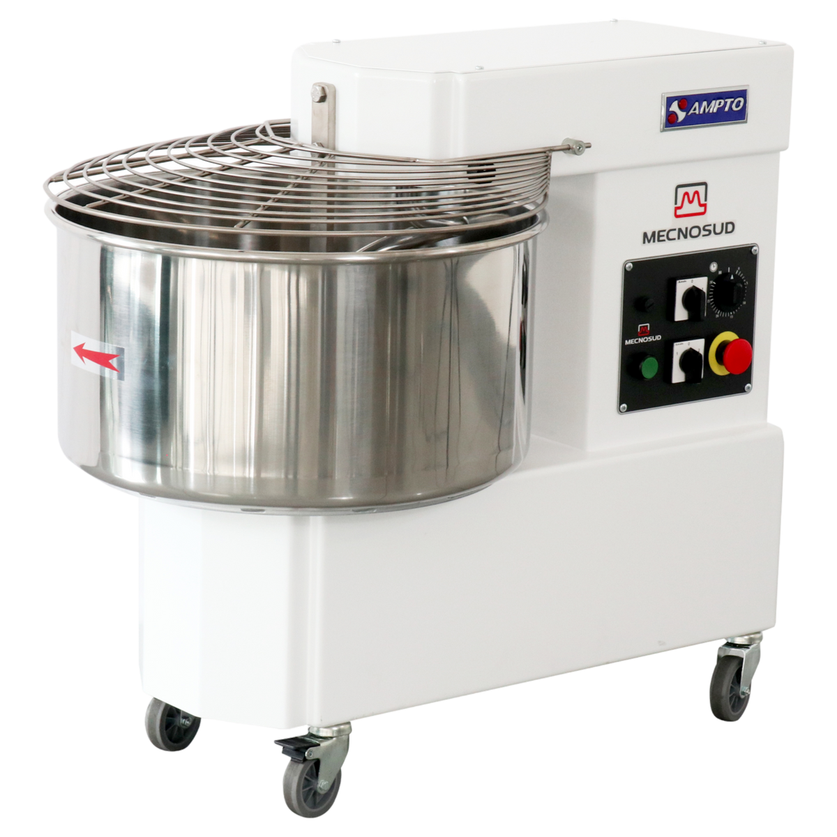 Mecnosud IM44DUS 97 lb Dough Capacity Spiral Dough Mixer, 50 Liter Bowl, 2-Speed, Fixed Head