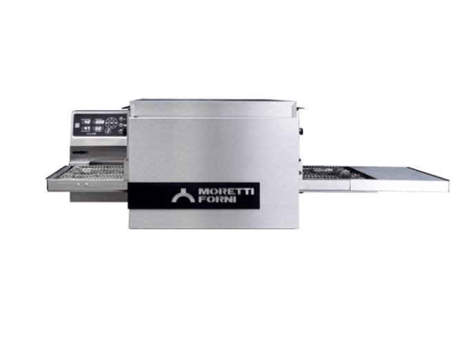Moretti Forni T64EV1 24" Electric Conveyor Pizza Oven Ventless, 16"W Belt, 608°F Max Temperature, 20 Customizable Programs