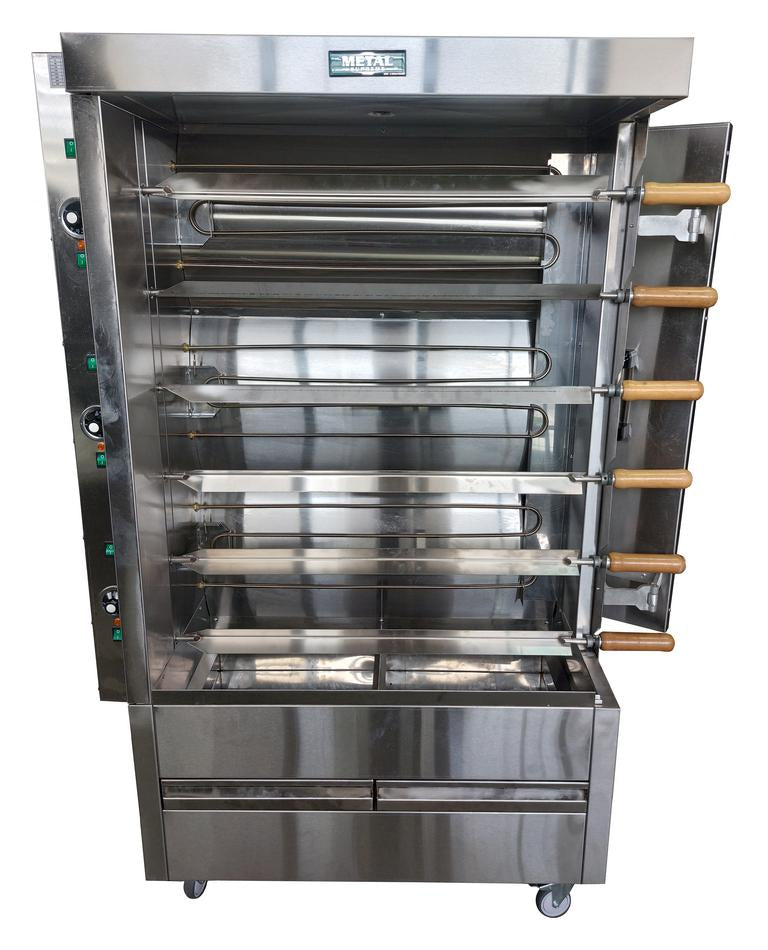 Metal Supreme FRE6VE Electric Chicken Rotisserie, 30 Chicken Capacity