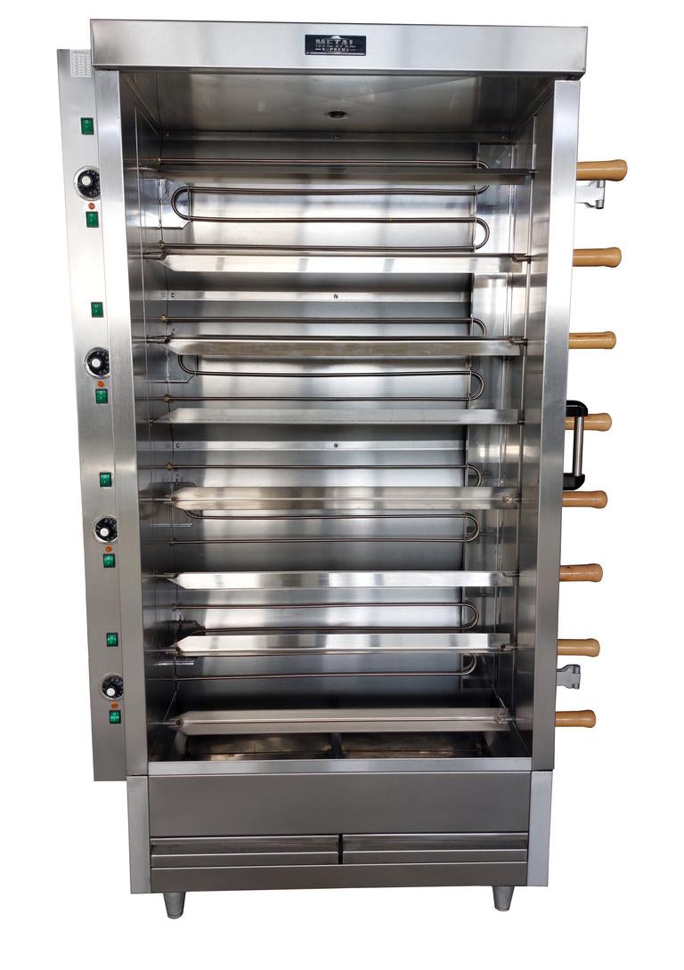 Metal Supreme FRE8VE Electric Chicken Rotisserie, 40 Chicken Capacity