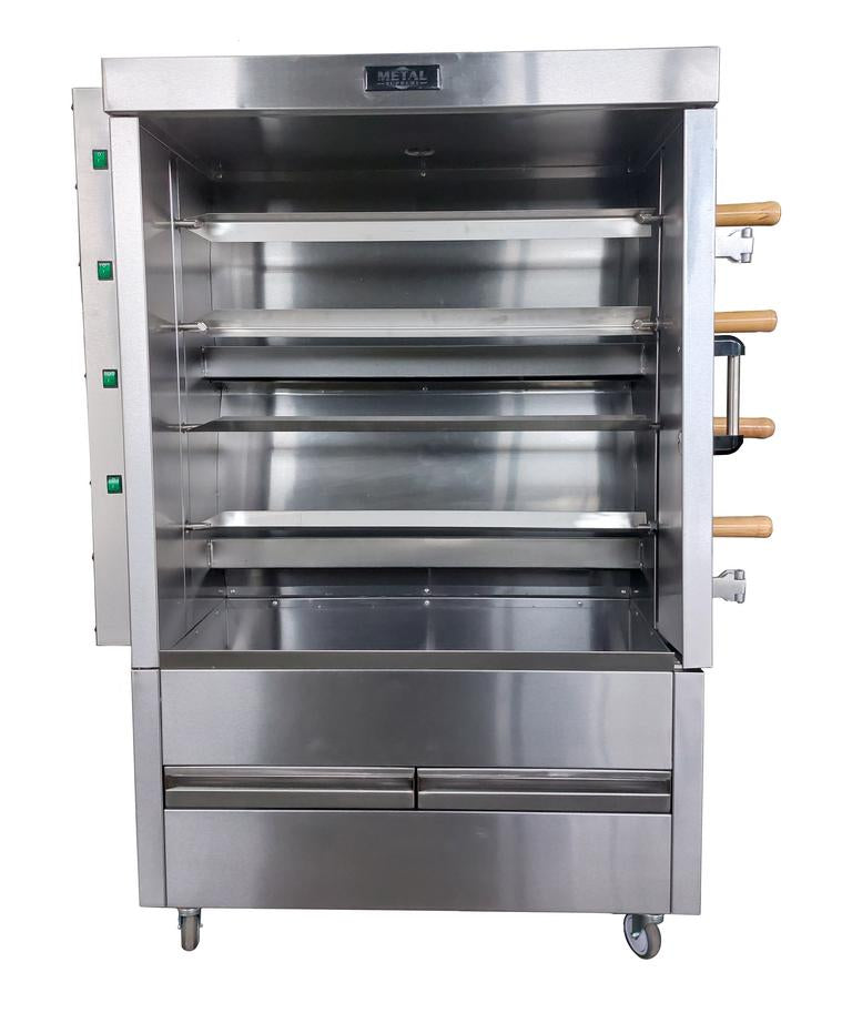 Metal Supreme FRG4VE Gas Chicken Rotisserie, 20 Chicken Capacity, Liquid Propane with NG Conversion Kit