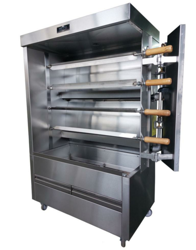Metal Supreme FRG4VE Gas Chicken Rotisserie, 20 Chicken Capacity, Liquid Propane with NG Conversion Kit