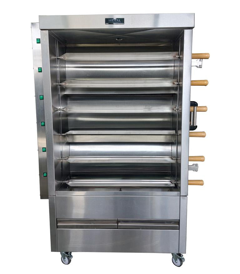 Metal Supreme FRG6VE Gas Chicken Rotisserie, 30 Chicken Capacity, Liquid Propane with NG Conversion Kit