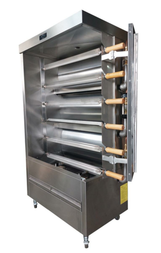 Metal Supreme FRG6VE Gas Chicken Rotisserie, 30 Chicken Capacity, Liquid Propane with NG Conversion Kit