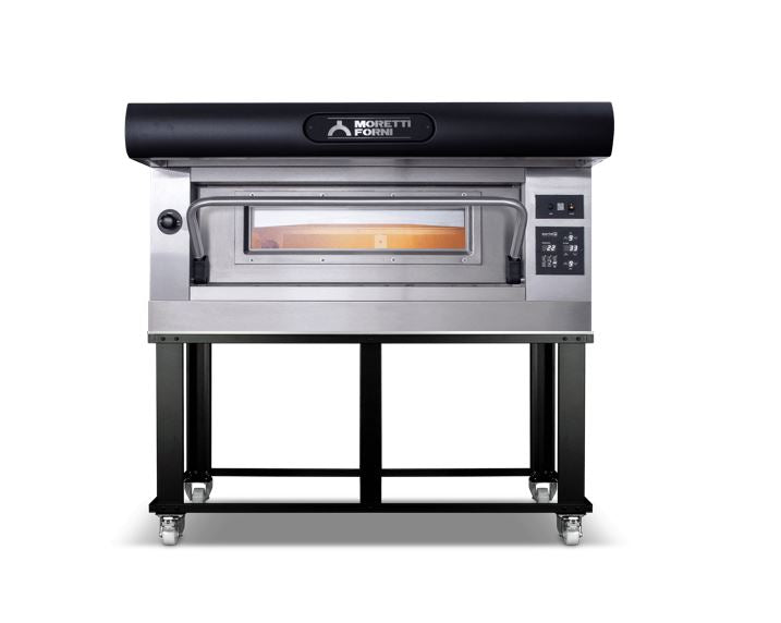 Moretti Forni AMALFI C1 1-Deck Electric Pizza Oven, 38" x 41" Deck, 840°F Max Temperature, Programmable Controls