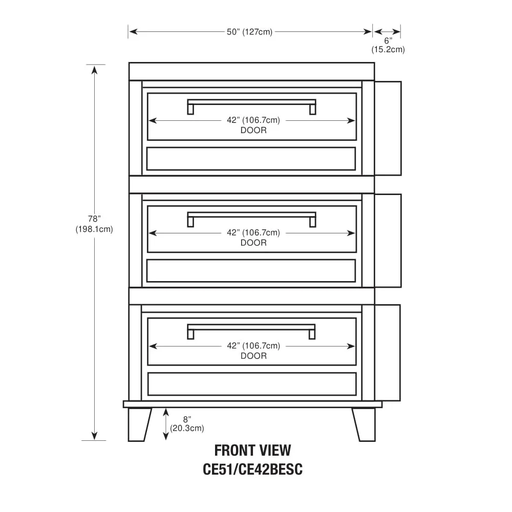 Peerless CE51/42BESC Combination Electric Bake Deck Oven