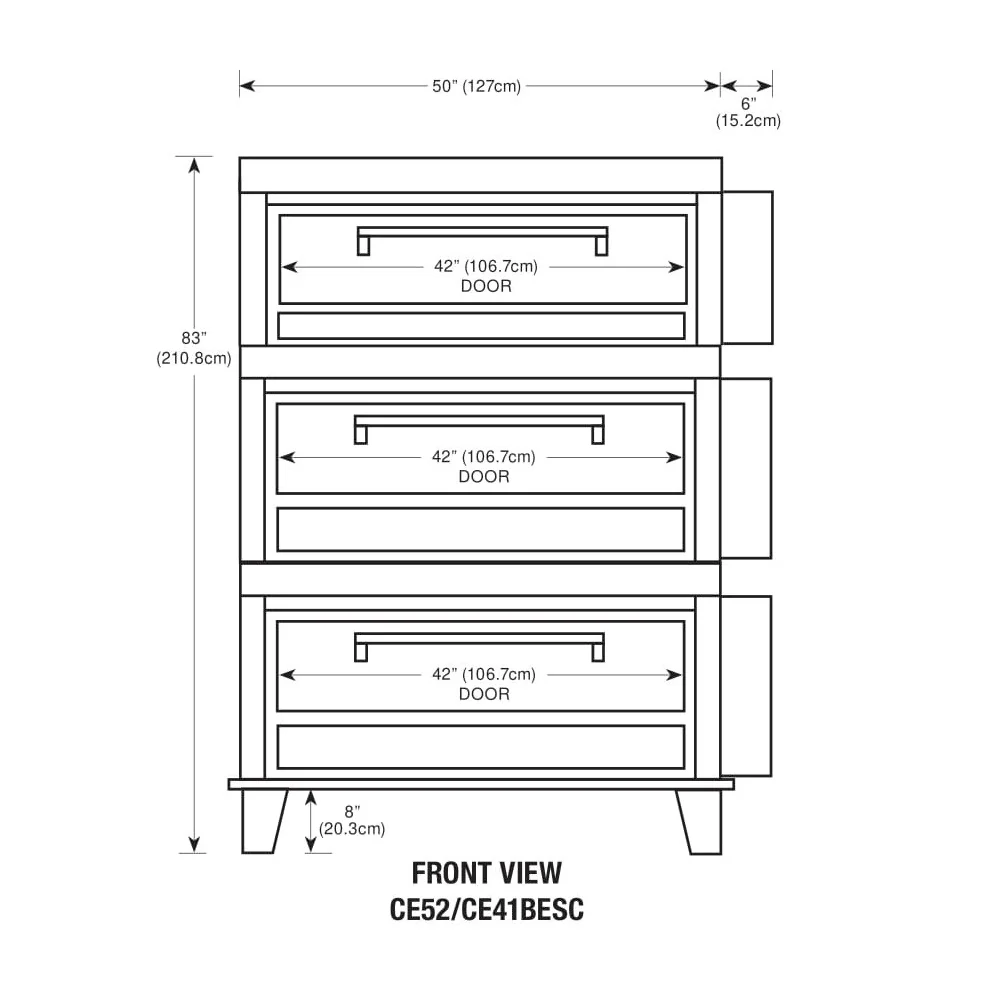 Peerless CE52/41BESC Combination Electric Bake Deck Oven