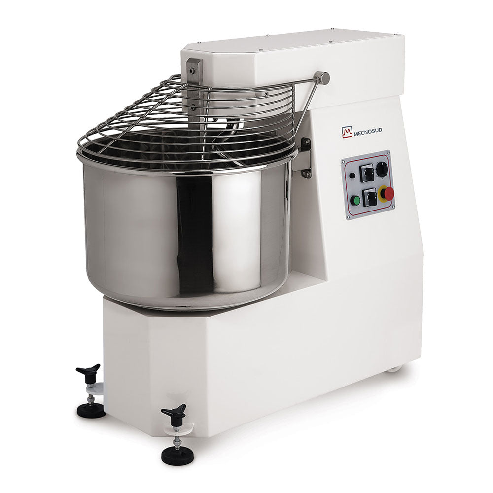 Mecnosud IM60DUS 132 lb Dough Capacity Spiral Dough Mixer, Two-Speed, Double-Chain Drive