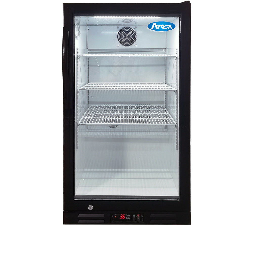Atosa CTD-7T 7.0 Cu Ft Countertop Glass Door Merchandiser, Black ...