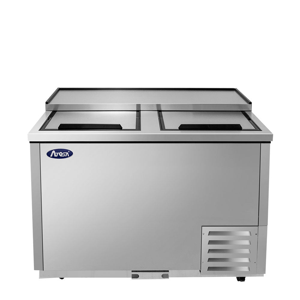 Atosa MBGF48GR 13.1 Cu Ft Glass Froster, Chills to 0°F, Stainless Steel