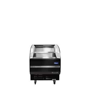 Atosa ATHOM-28 4.1 Cu Ft Open Air Merchandiser, Glass Panels, LED ...