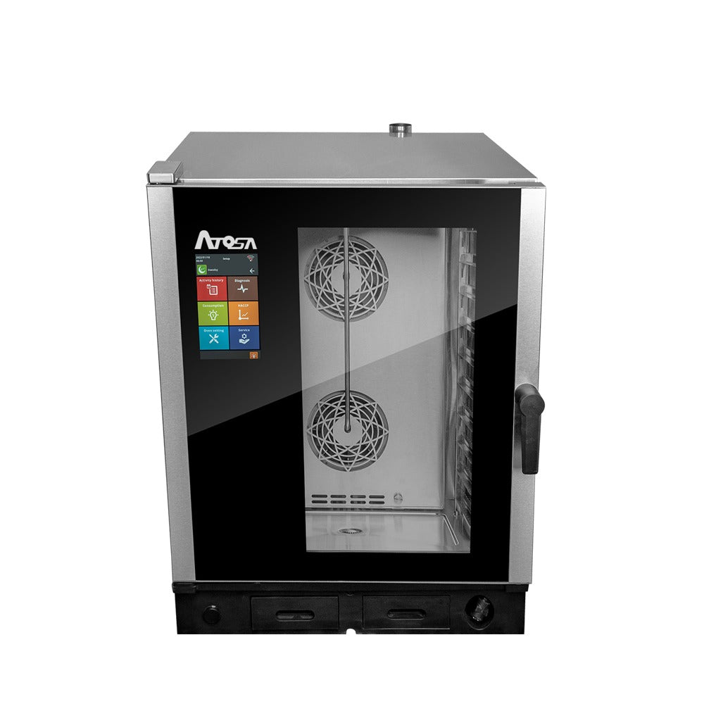 Atosa AEC-1011E Electric Combi Oven, 10 Pan Capacity, Smart Touch, 208/240V