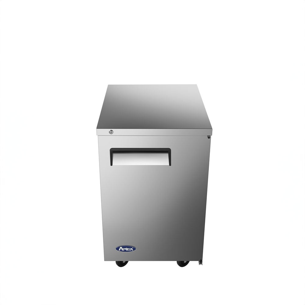 Atosa MBB23GR 8.2 Cu Ft Back Bar Cooler, Solid Door, Stainless Steel, LED Lighting