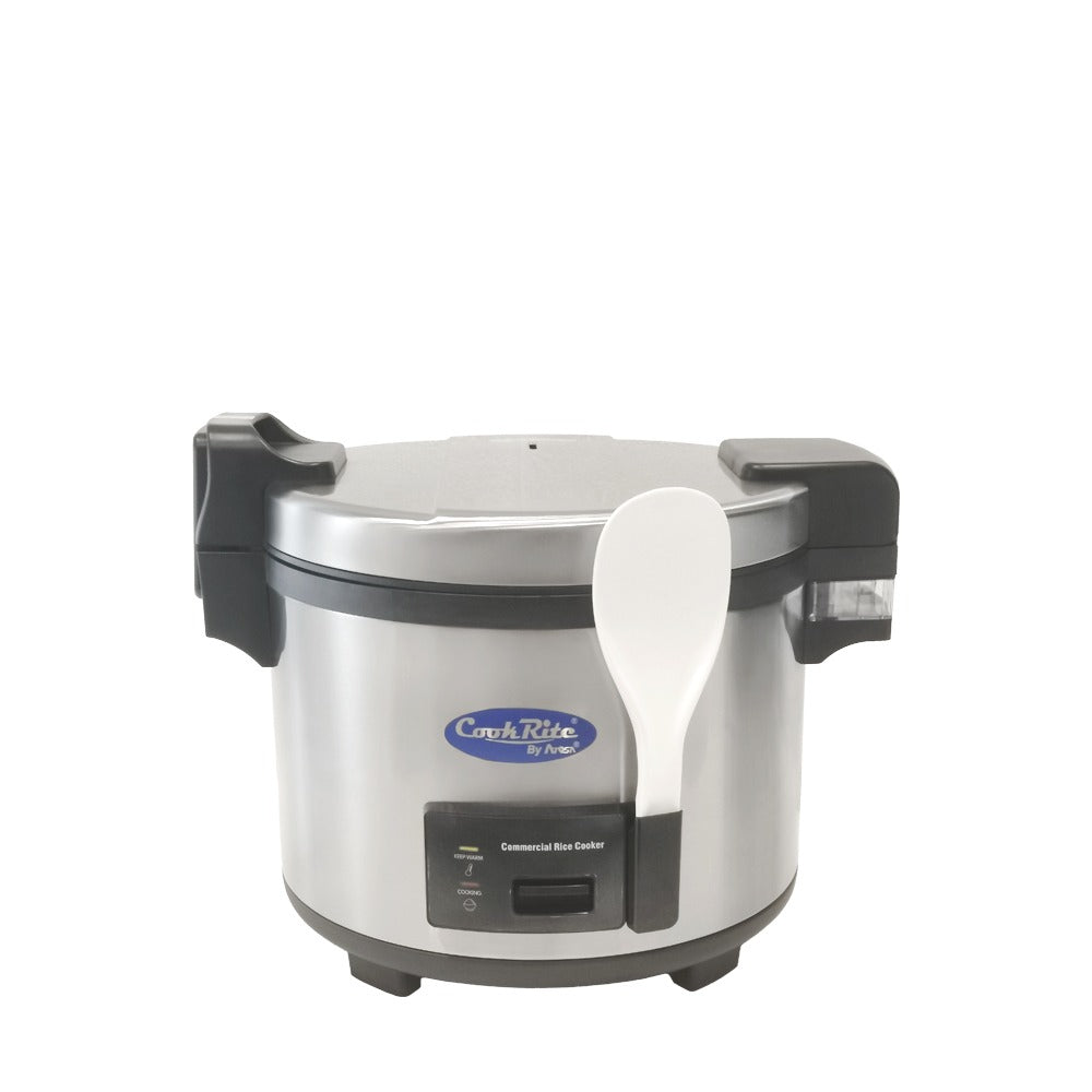 Atosa SRC-60H 60 Cup Rice Cooker/Warmer with Rice Paddle Holder, 1550W, Automatic Warming, Stainless Steel