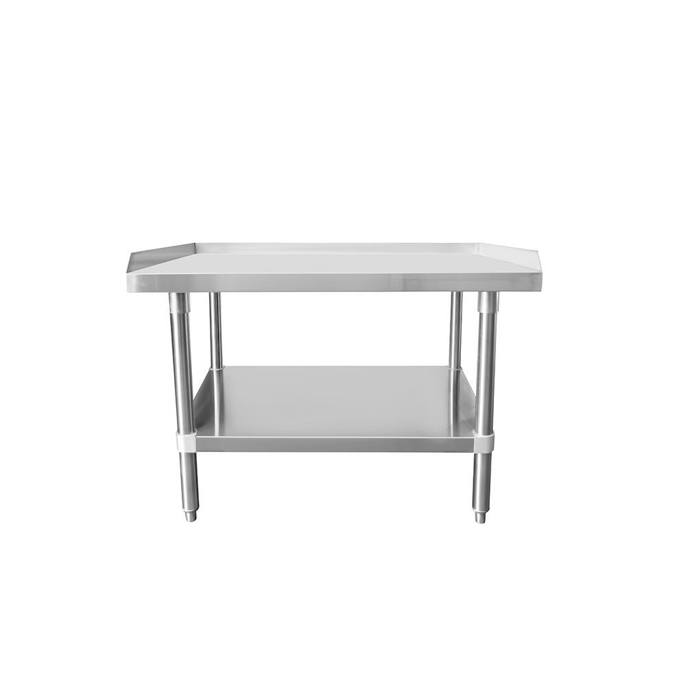 Atosa SE3636ECR2 36" x 36" Stainless Steel Equipment Stand, Adjustable Undershelf, 18 Gauge