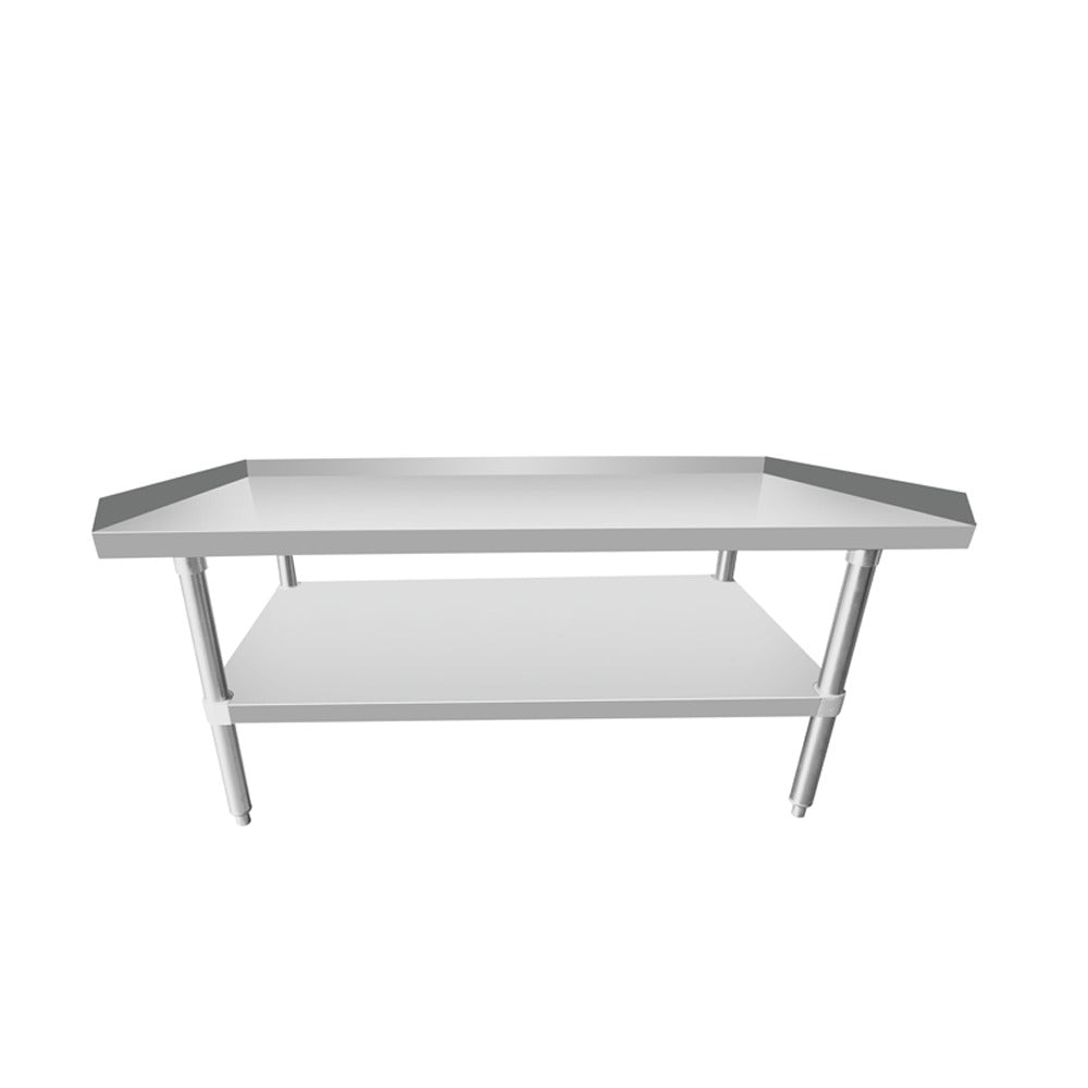 Atosa SE3648ECR2 48" x 36" Stainless Steel Equipment Stand, Adjustable Undershelf, 18 Gauge