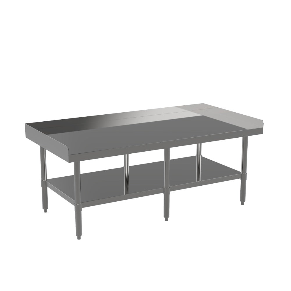 Atosa SE3660ECR2 60" x 36" Stainless Steel Equipment Stand, 6 Legs, Adjustable Undershelf, 18 Gauge