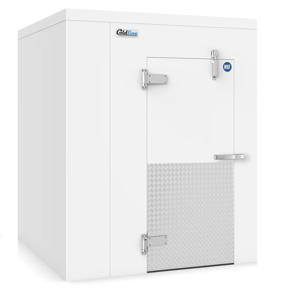 Coldline WCP6X6 6' x 6' Walk-in Cooler Box, 4" Insulation, Self-Closing Door