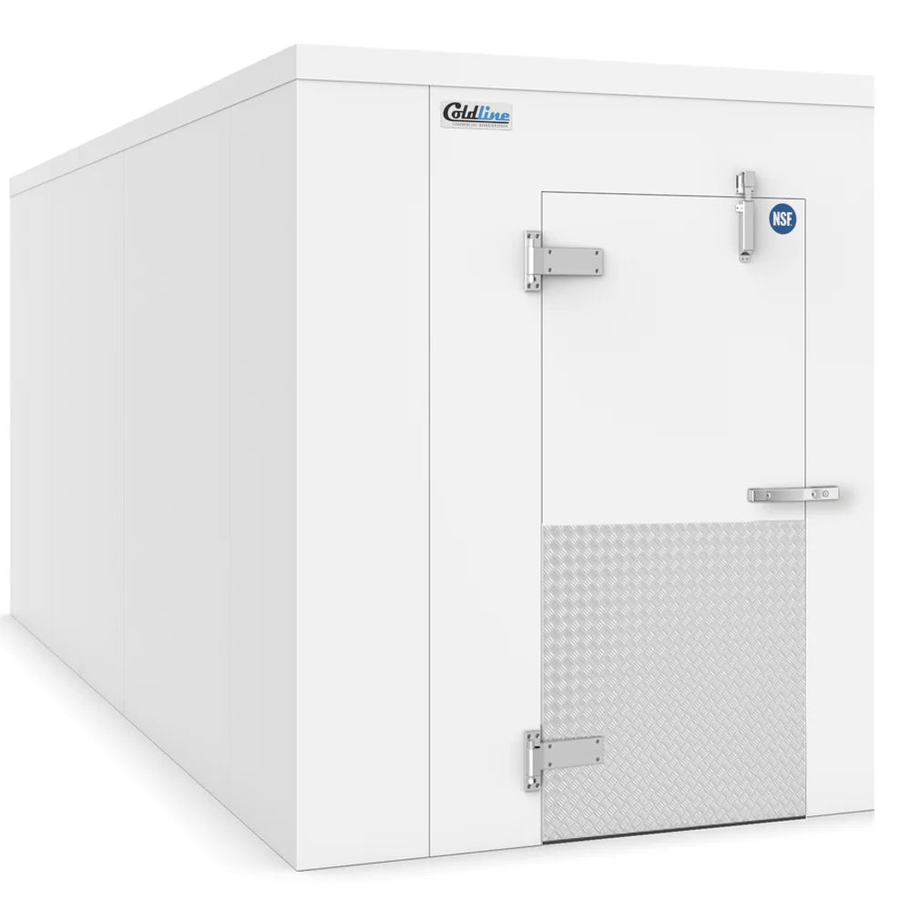Coldline WCP6X12 6' x 12' Walk-in Cooler Box, 4" Insulation, Self-Closing Door