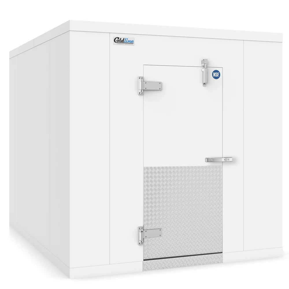 Coldline WCP8X10 8' x 10' Walk-in Cooler Box, 4" Insulation, Self-Closing Door
