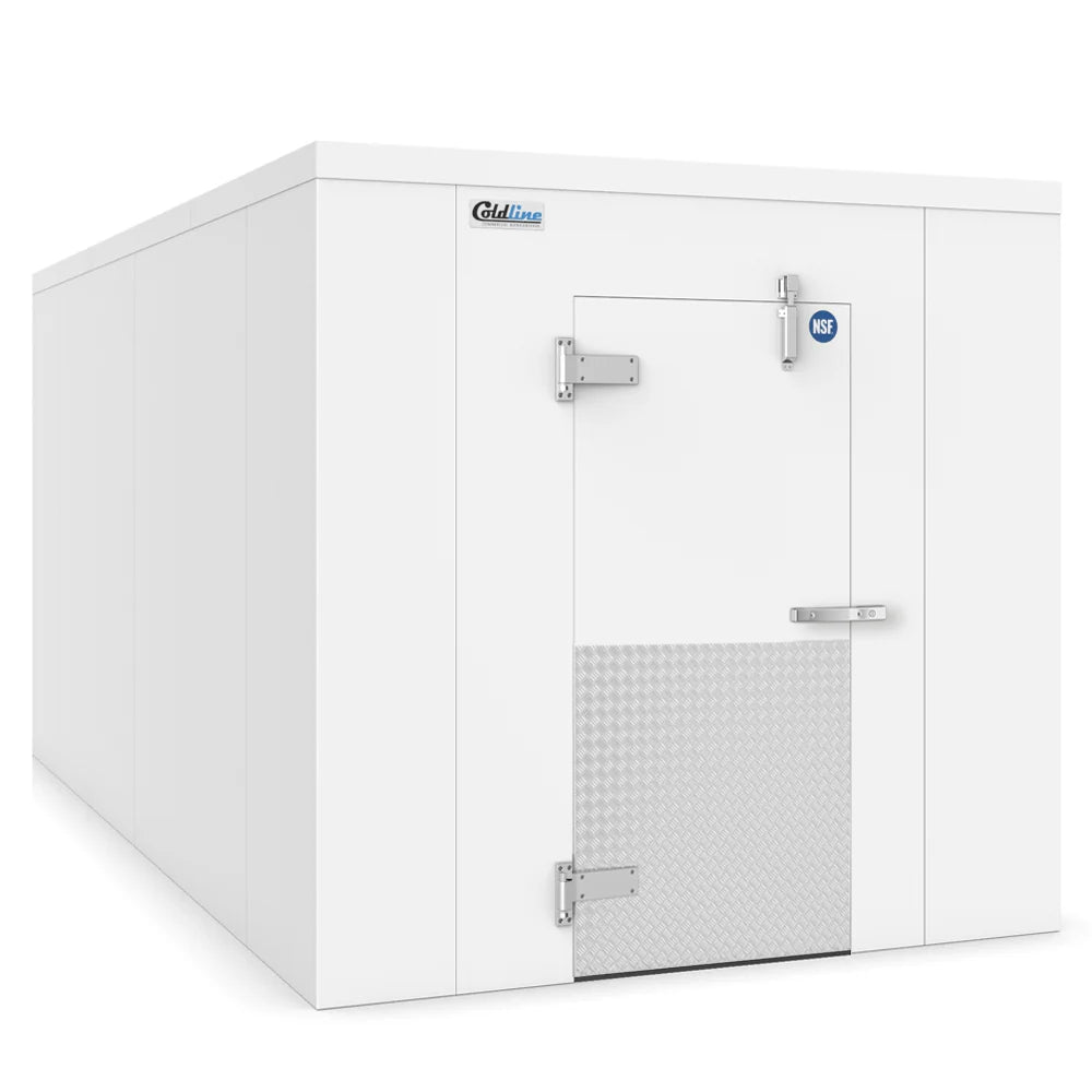 Coldline WCP8X14 8' x 14' Walk-in Cooler Box, 4" Insulation, Self-Closing Door