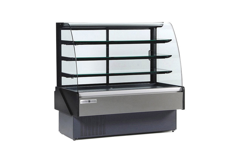 Hydra-Kool KBD-CG-40-S 40 In. Curved Glass Bakery Deli Case, Self-Contained, Forced Air, Tilt-Out Front Glass
