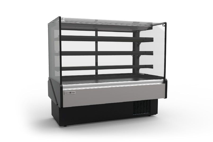 Hydra-Kool KBD-FG-60-D 60 In. Flat Glass Non-Refrigerated Bakery Display Case, LED Lighting, Multiplexible