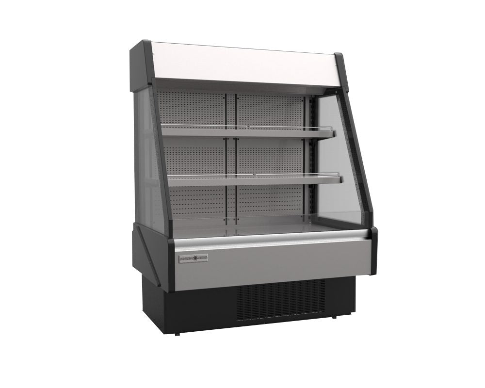 Hydra-Kool KGL-RM-60-S 61 In. Grab-N-Go Open Merchandiser, Low Profile, Self-Contained, Front/Rear Loading, Manual Shutter