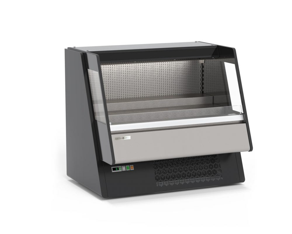 Hydra-Kool KGL-CH-36-S 36 In. Low Profile Grab-and-Go Merchandiser, Self-Contained, Multiplexible, Tempered Glass