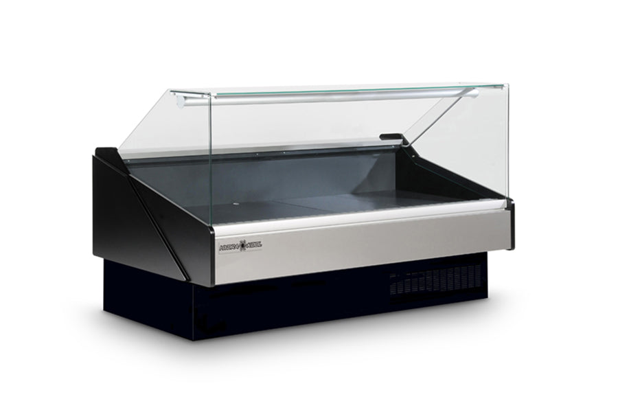 Hydra-Kool KFM-FG-100-S 101 In. Flat Glass Deli Case for Fresh Meat, Self-Contained, Low Velocity Forced Air