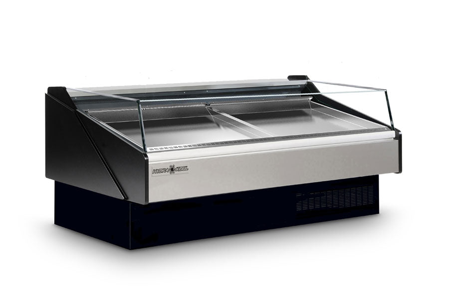 Hydra-Kool KFM-SO-40-S 40 In. Open Front Seafood Case, Self-Contained, Integrated Ice Pan, Floor Drain Required