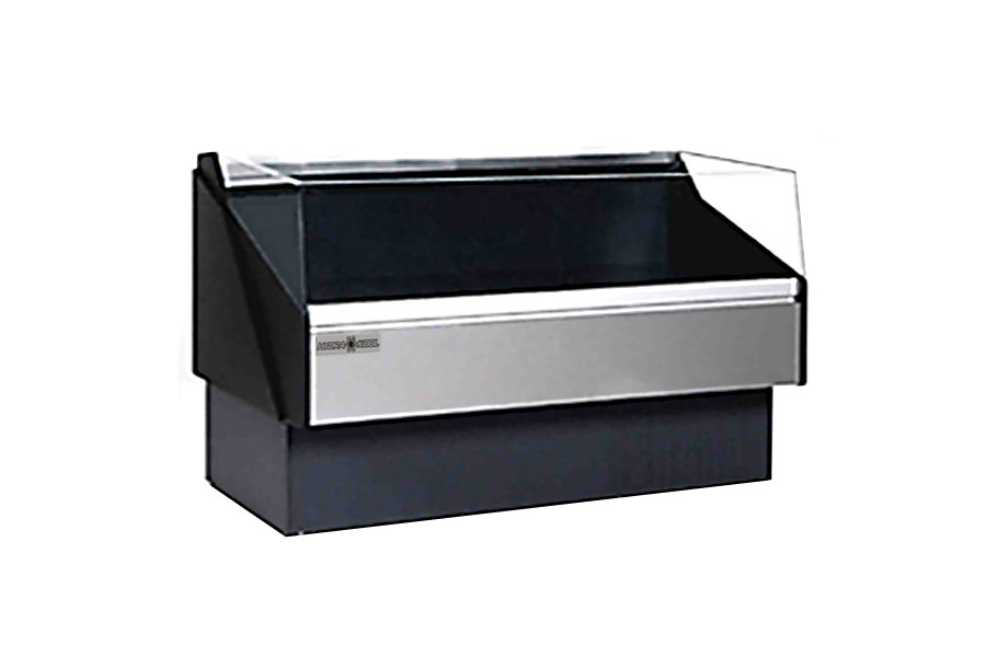 Hydra-Kool KPM-OF-80-S 78 In. Open Front Deli Case for Packaged Meat, Self-Contained, Refrigerated Rear Storage, Self-Service